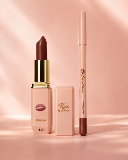 Kiss & Line n°12 – Édition Limitée | Duo Rouge à Lèvres & Crayon à Lèvres