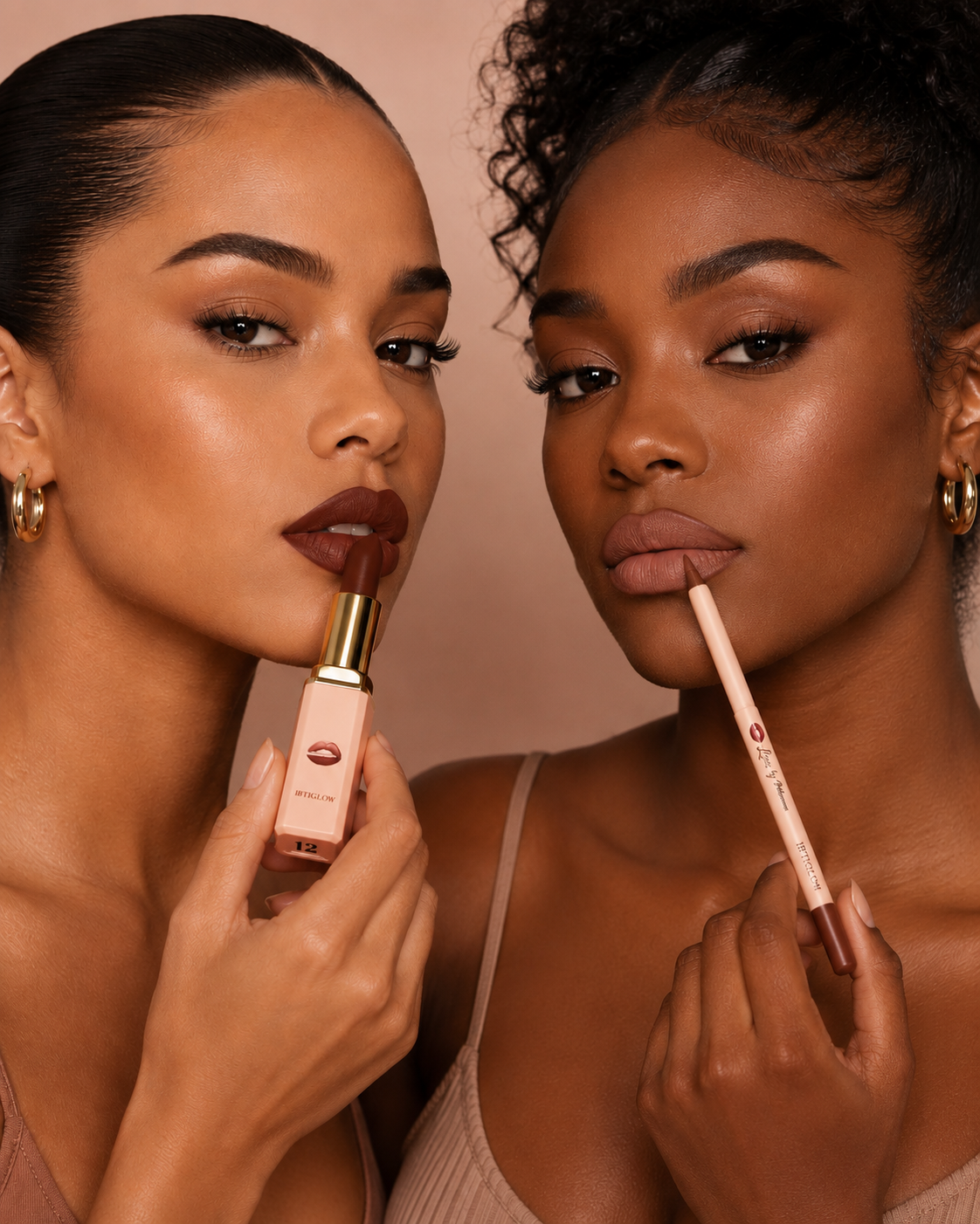Kiss & Line n°12 – Édition Limitée | Duo Rouge à Lèvres & Crayon à Lèvres