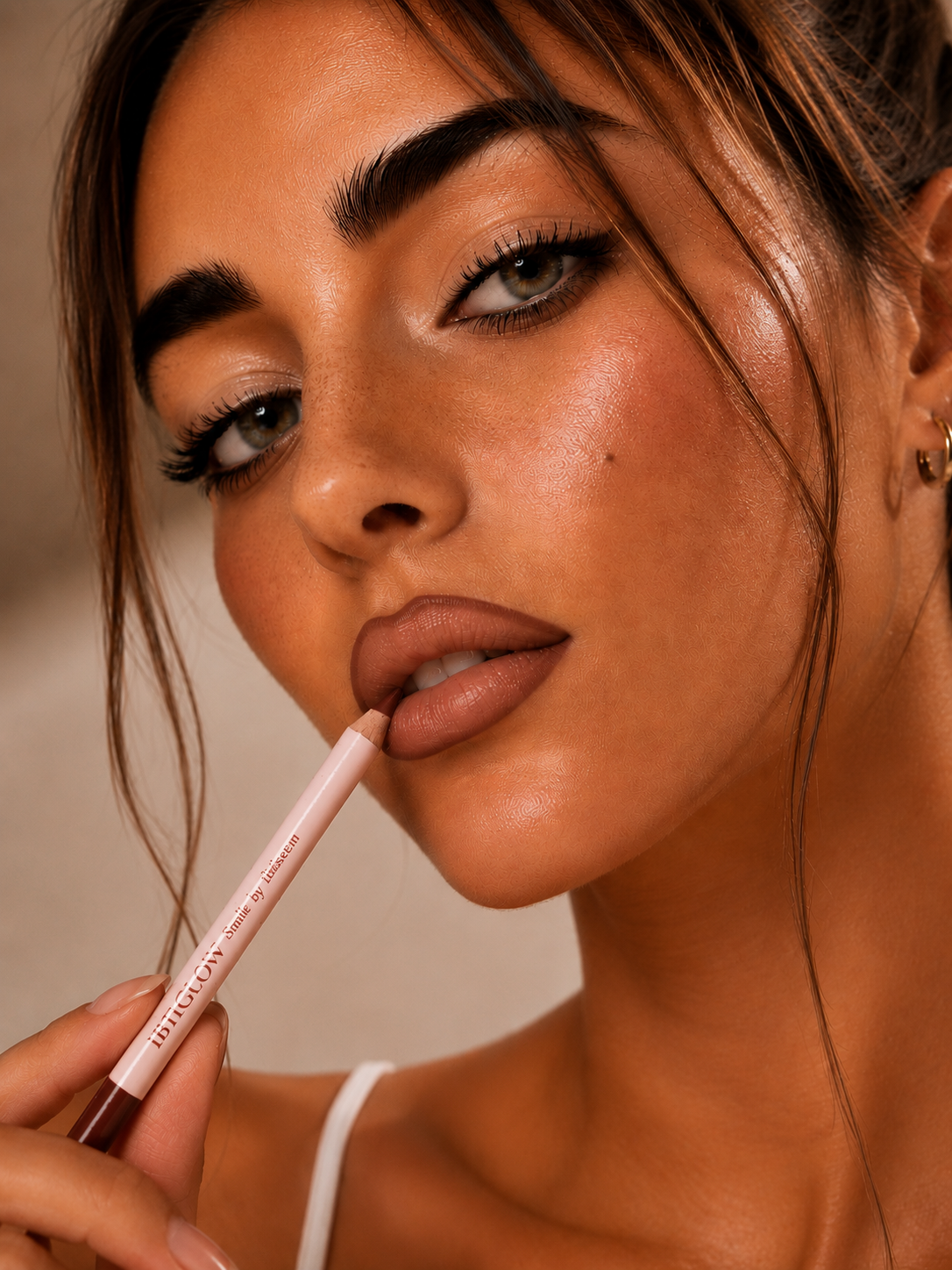 Crayon à lèvres Ruby Brown 21 – IbtiGlow Smile by Ibtissem